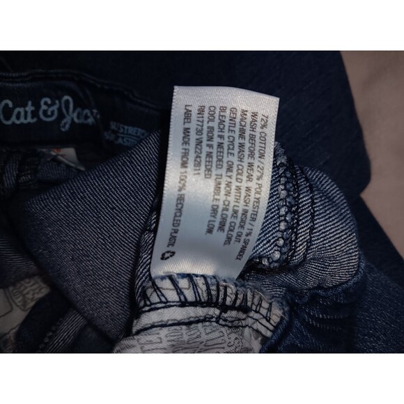 Cat & Jack Super Skinny Super Stretch Girl's Jeans With Elastic Waistband - Picture 4 of 13